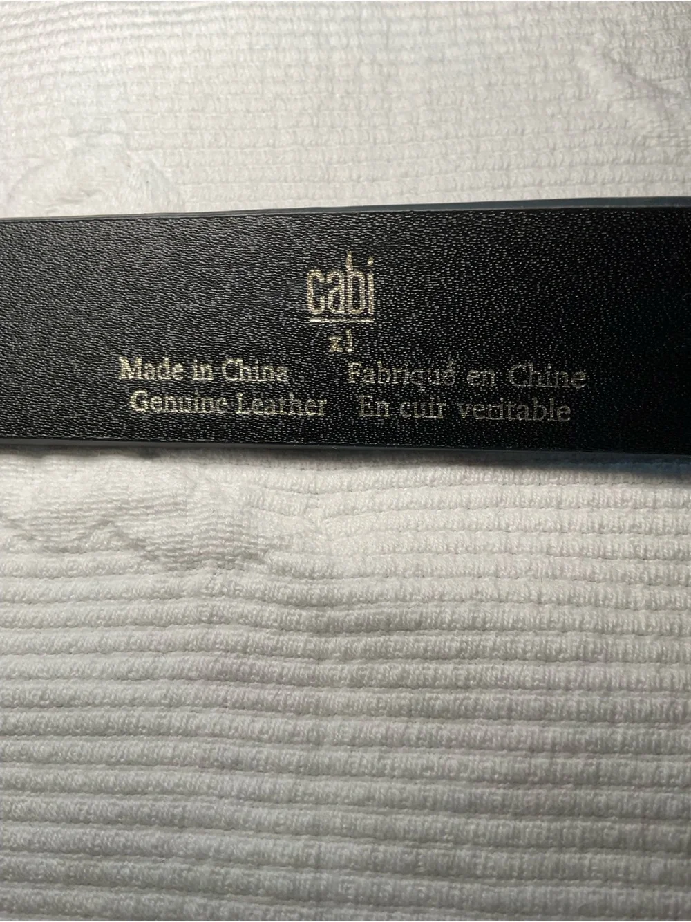 CAbi Brown Leather Ring Buckle Belt with Gold Studs